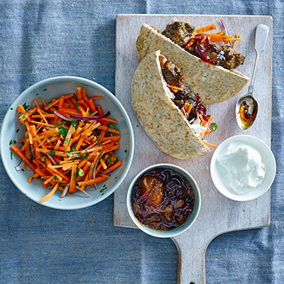 Pistachio Lamb Koftas With Apricot Relish